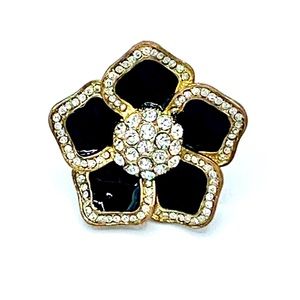 Flower Rhinestone Ring